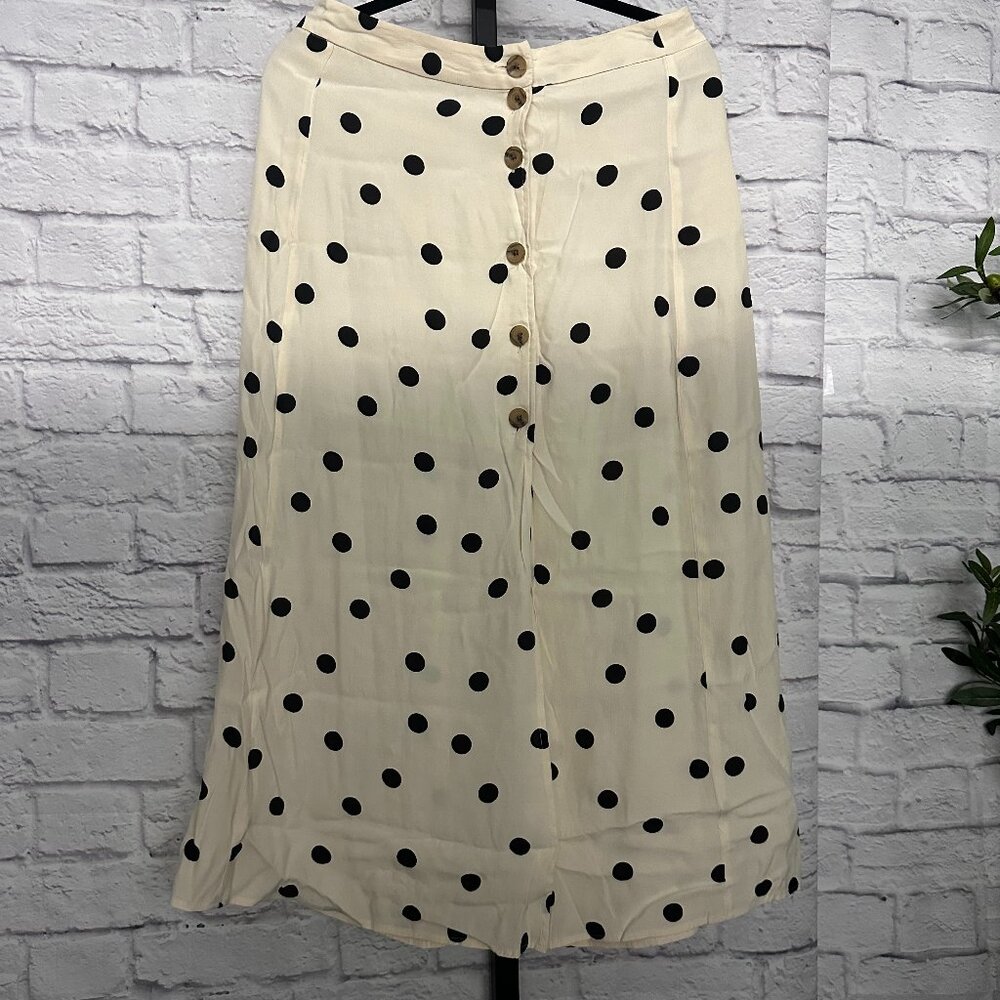 Something Navy Midi Skirt